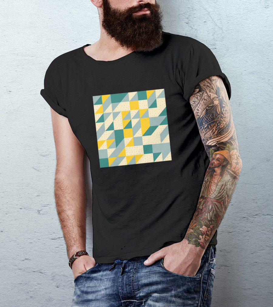 Modern Geometric Triangle T-Shirt