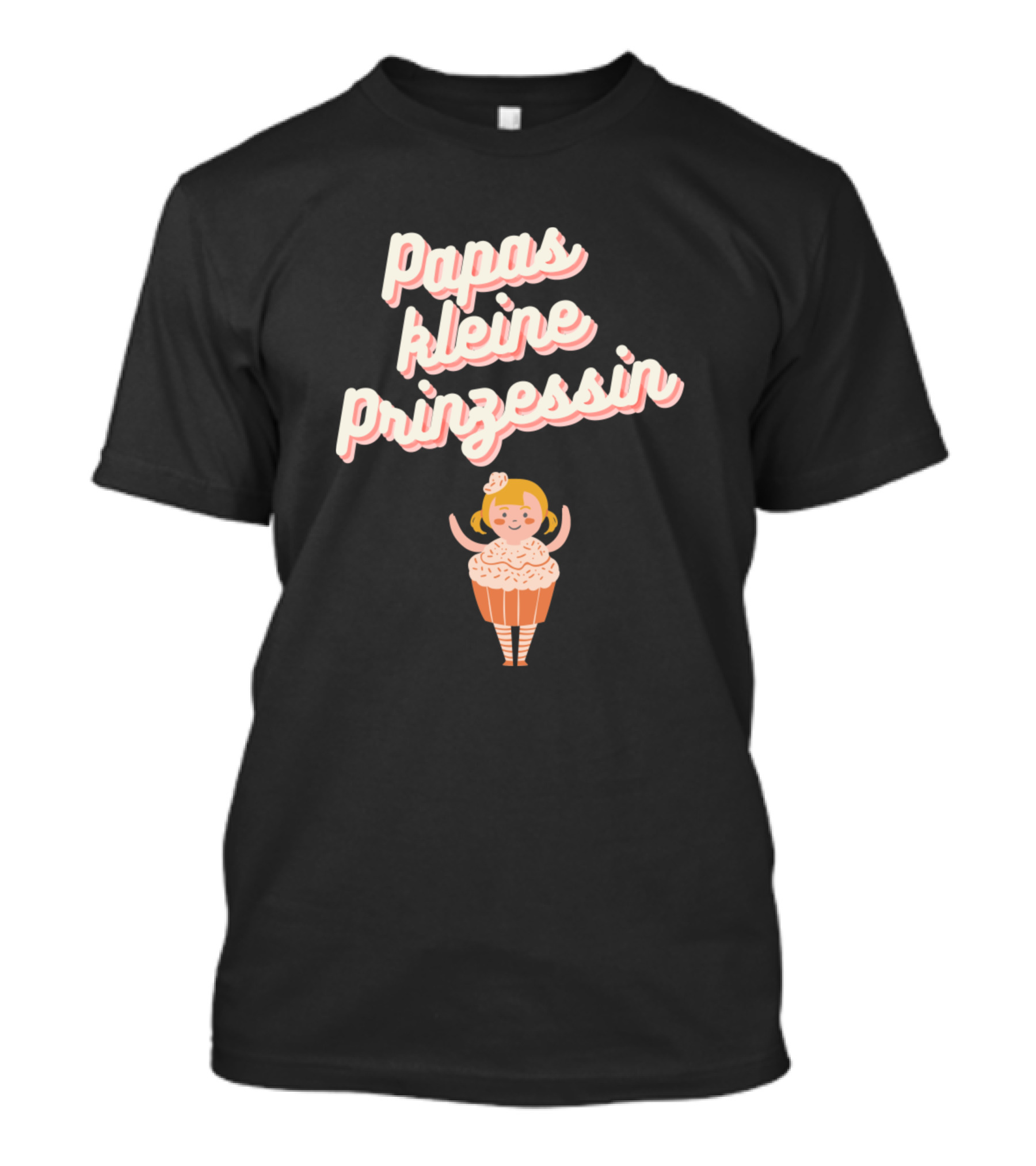 Papas Kleine Prinzessin Mädchengeburtstag Vatertag Cupcake Girl T-Shirt