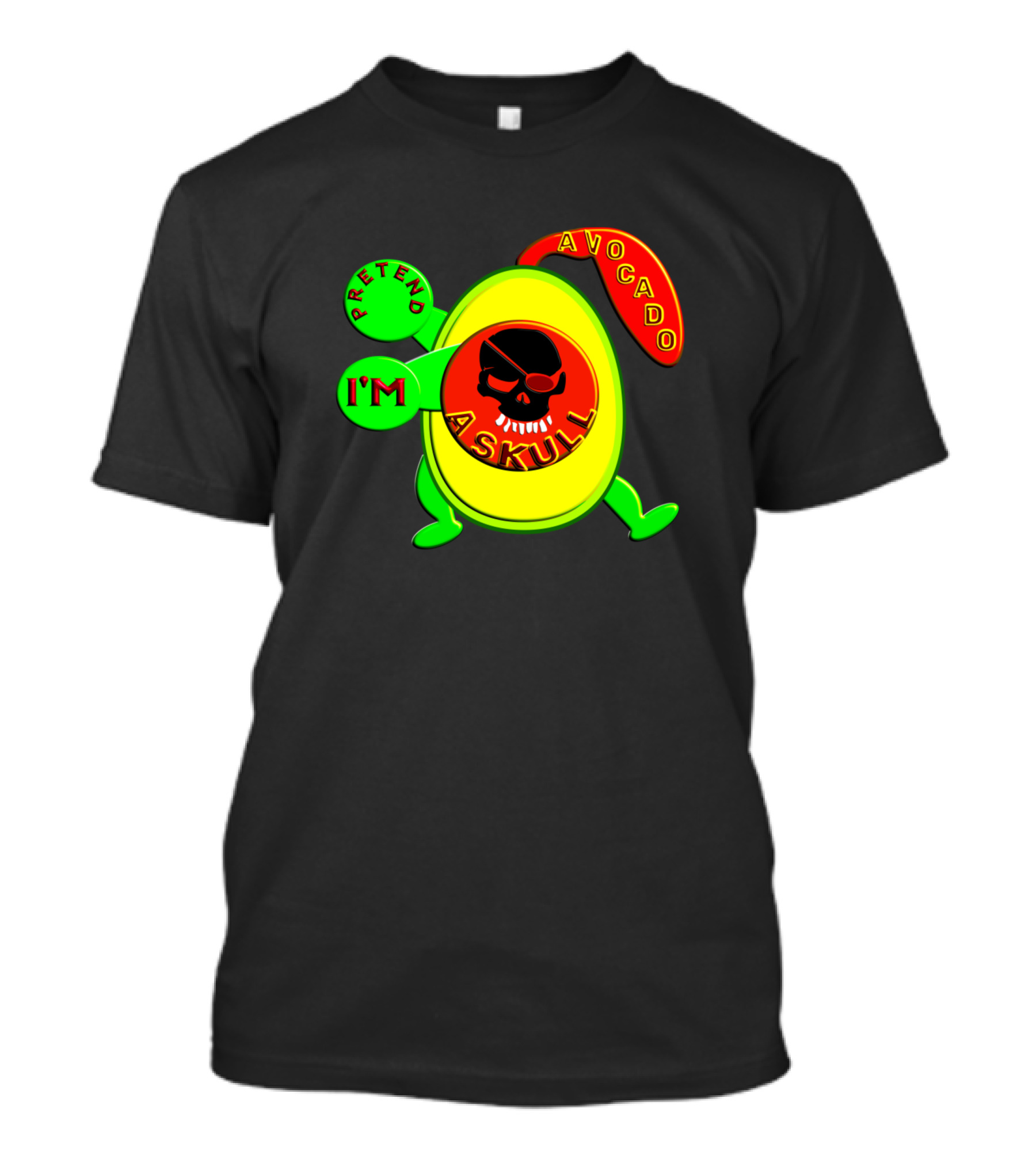 I'm Pretend Avocado Skull T-Shirt