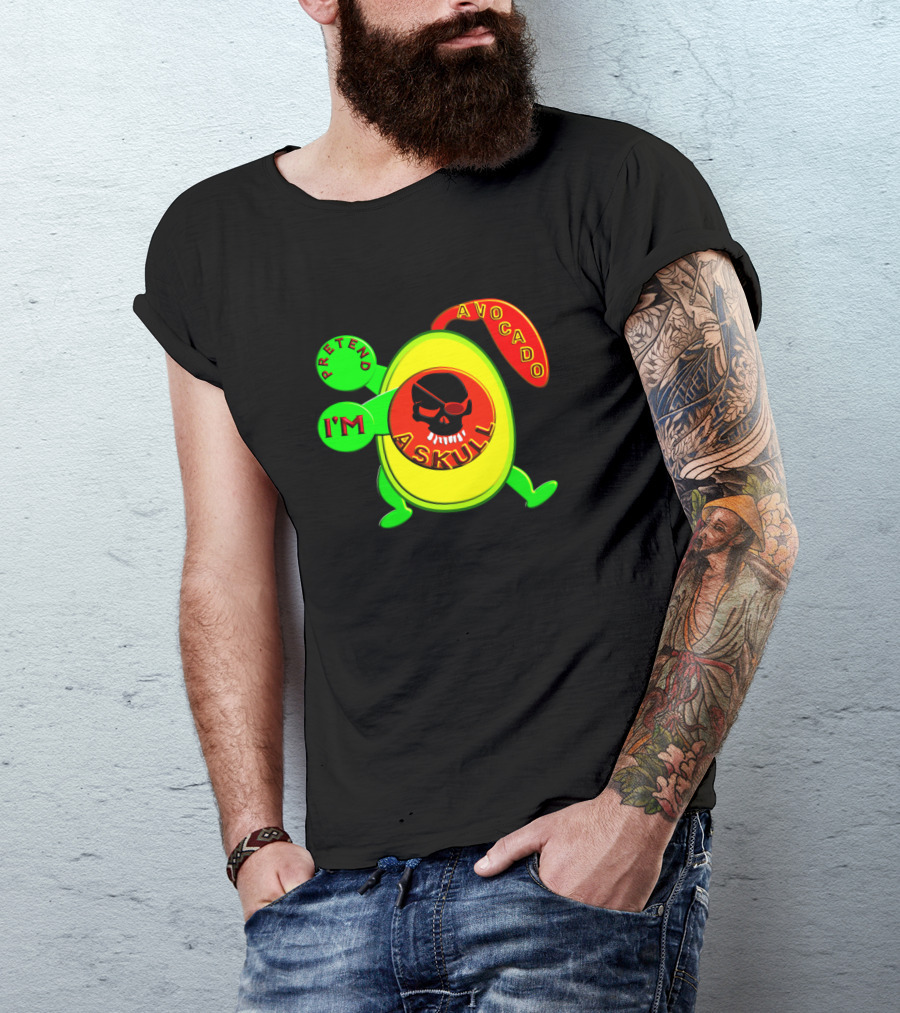 I'm Pretend Avocado Skull T-Shirt