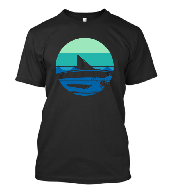 Sea Animal Shark Vintage Ocean Scene T-Shirt