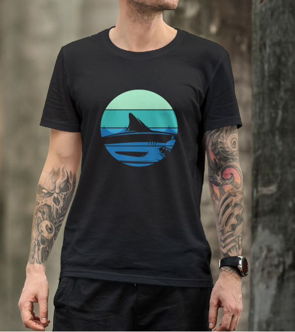 Sea Animal Shark Vintage Ocean Scene T-Shirt