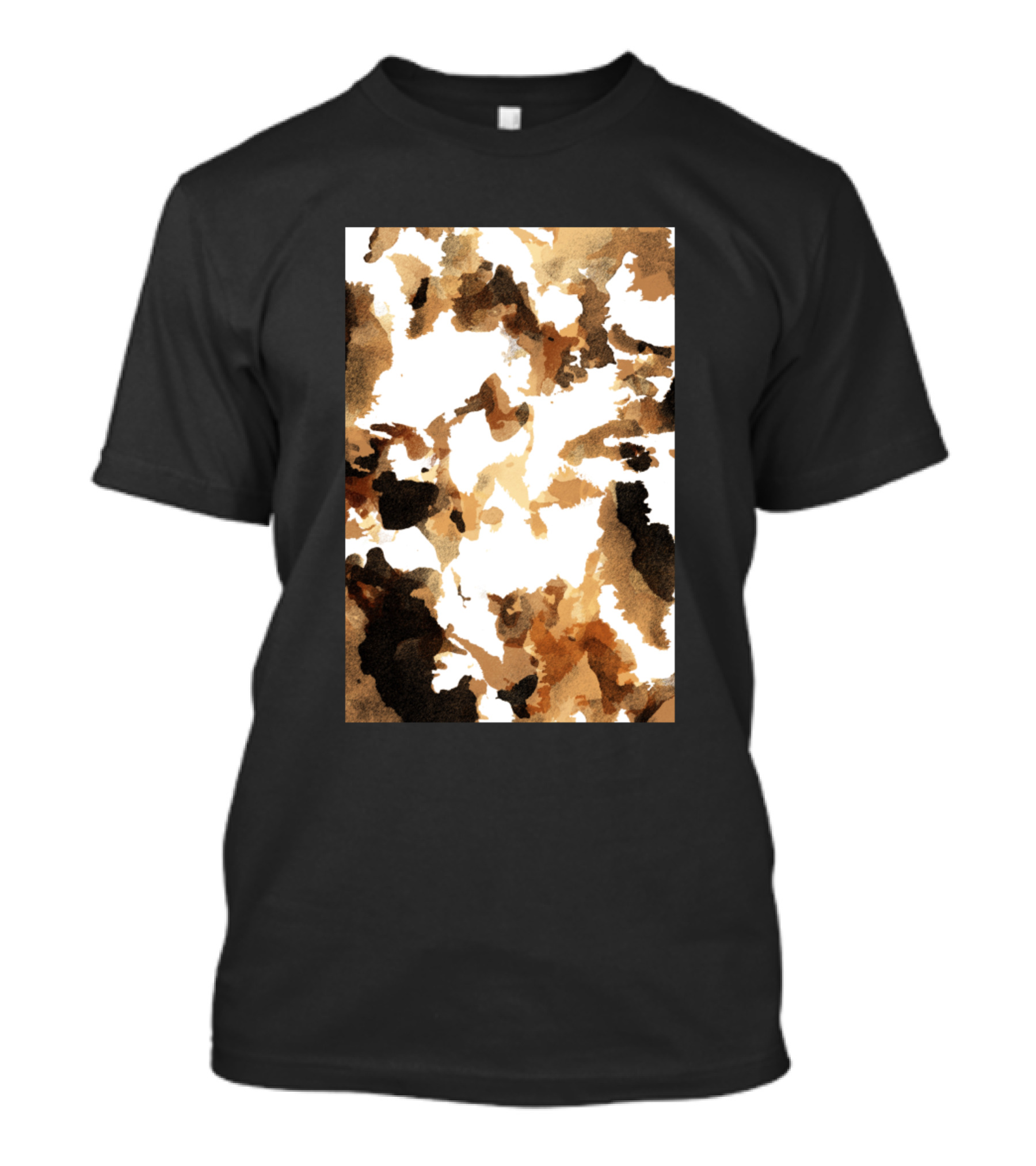 Shorthorn Animal Camouflage Pattern In Earth Tones T-Shirt