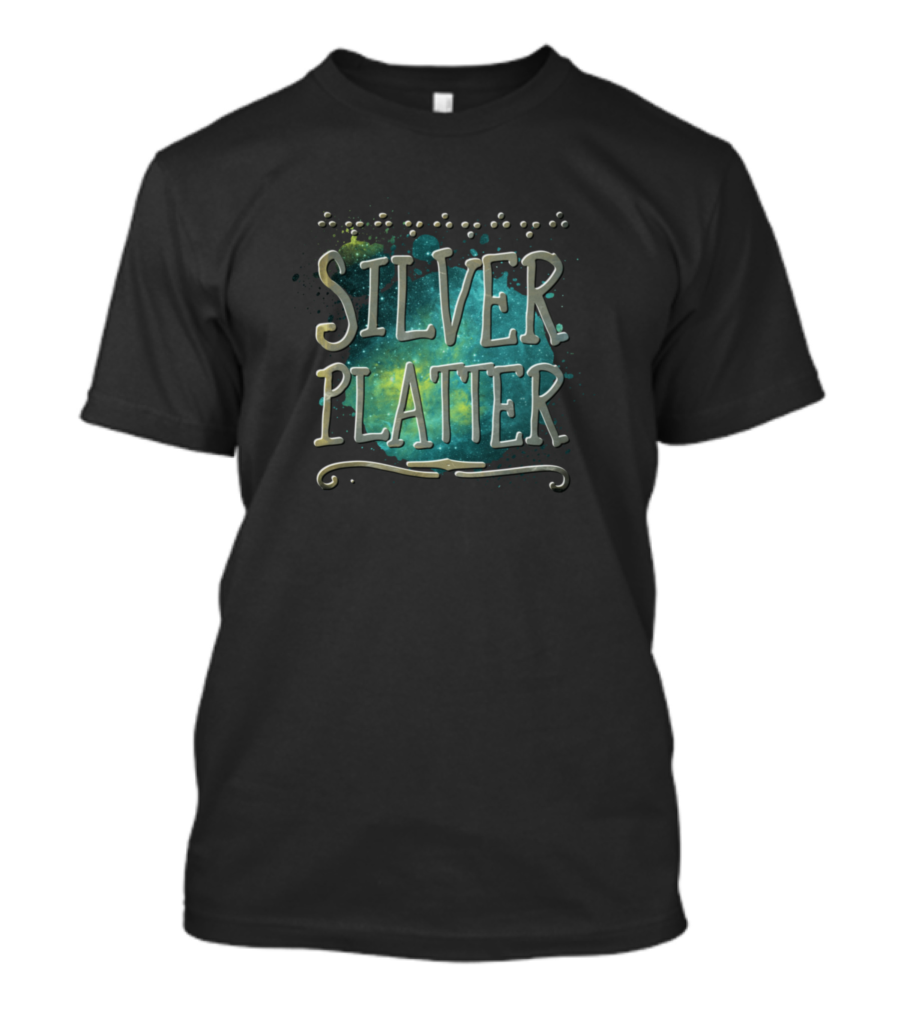 Silver Platter Bubbles And Cosmic Splash T-Shirt