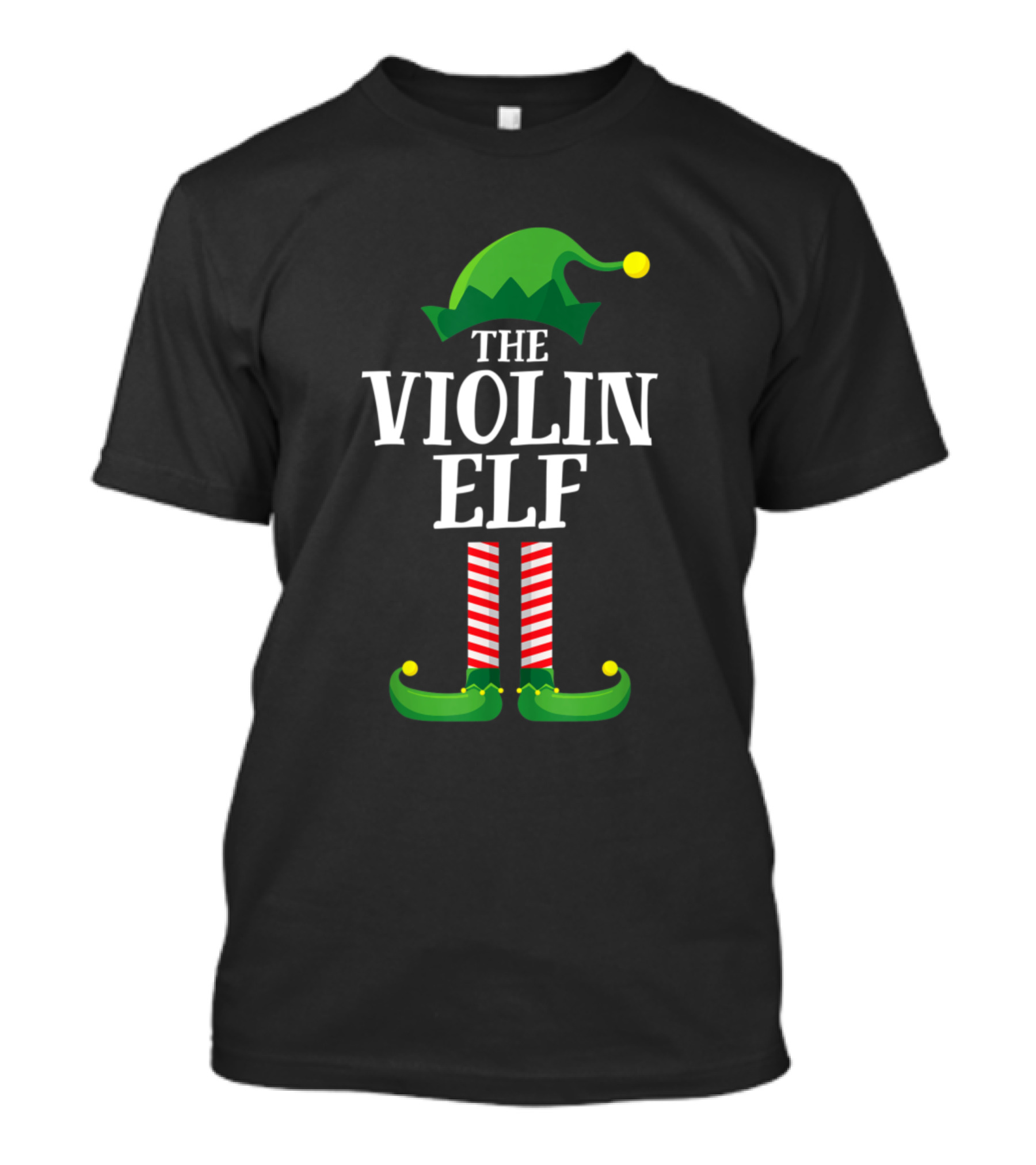 The Violin Elf Matching Family Christmas Party Pajamas T-Shirt