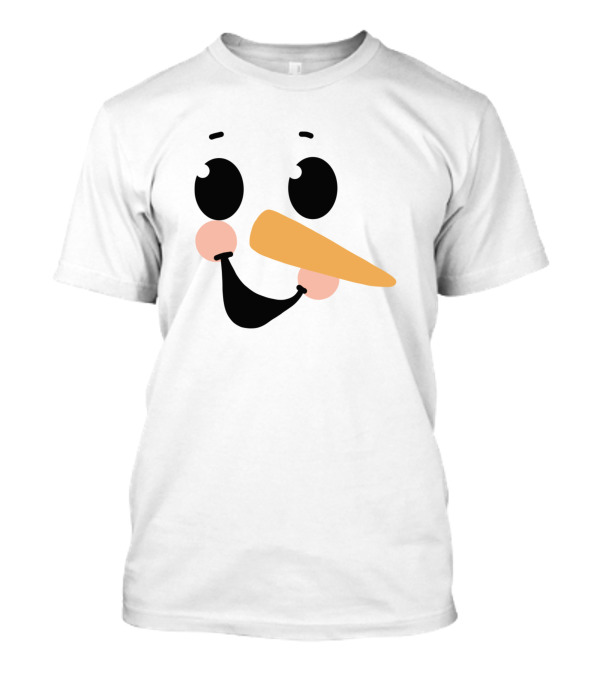 Christmas Snowman Face Design 002 T-Shirt