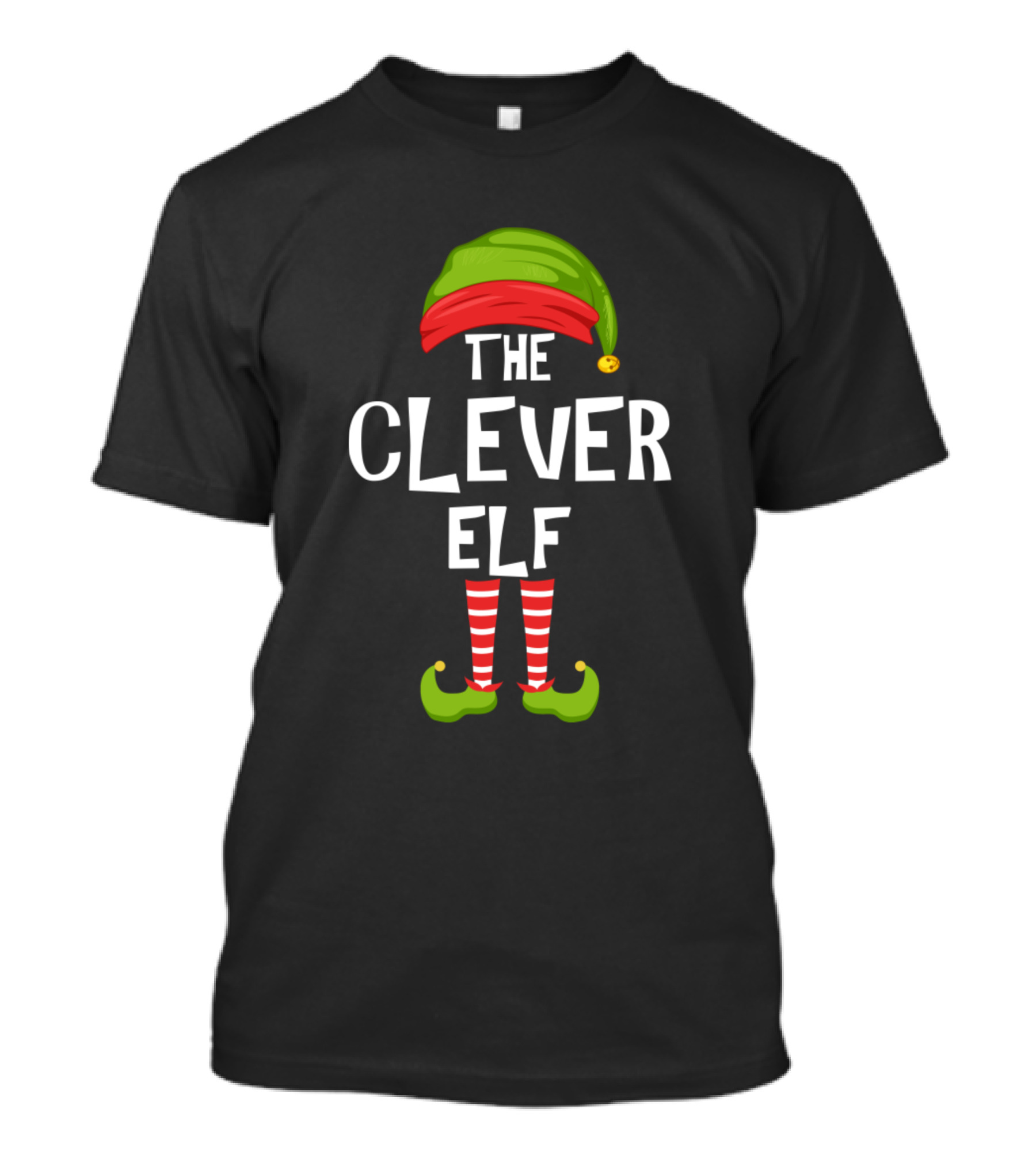 The Clever Elf Matching Family Christmas Party T-Shirt