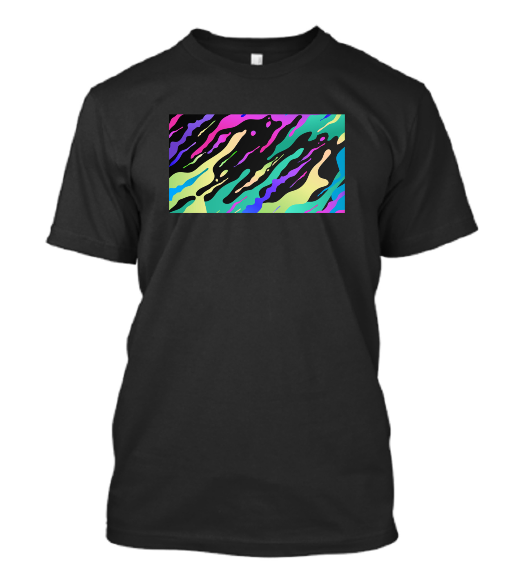 Colour Paint Splash Vibrant Abstract T-Shirt