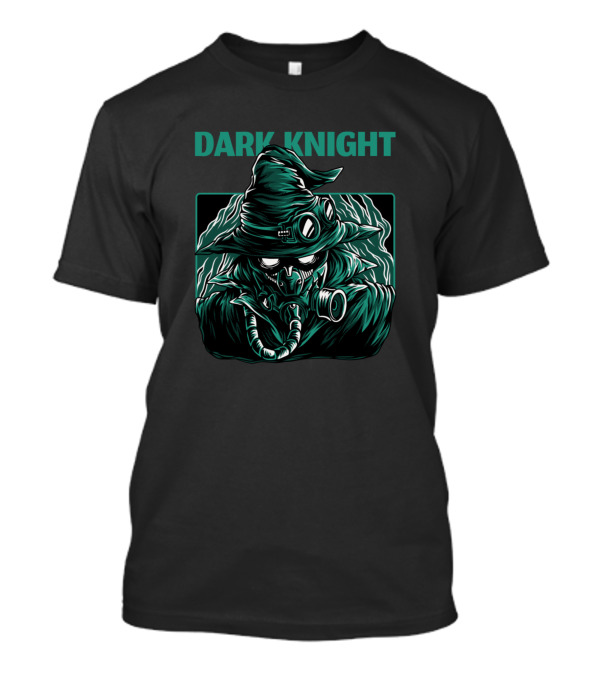 DARK KNIGHT Gothic Warrior With Steampunk Mask And Cloak T-Shirt