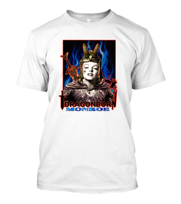 Dragonborn Monroe Fantasy Fusion Flame Knight T-Shirt
