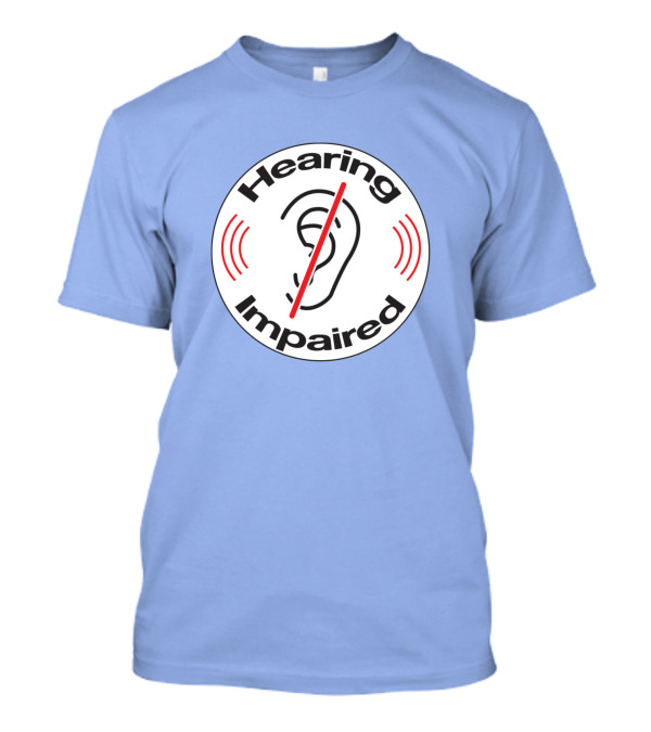 Hearing Impaired Ear Icon With Sound Waves T-Shirt