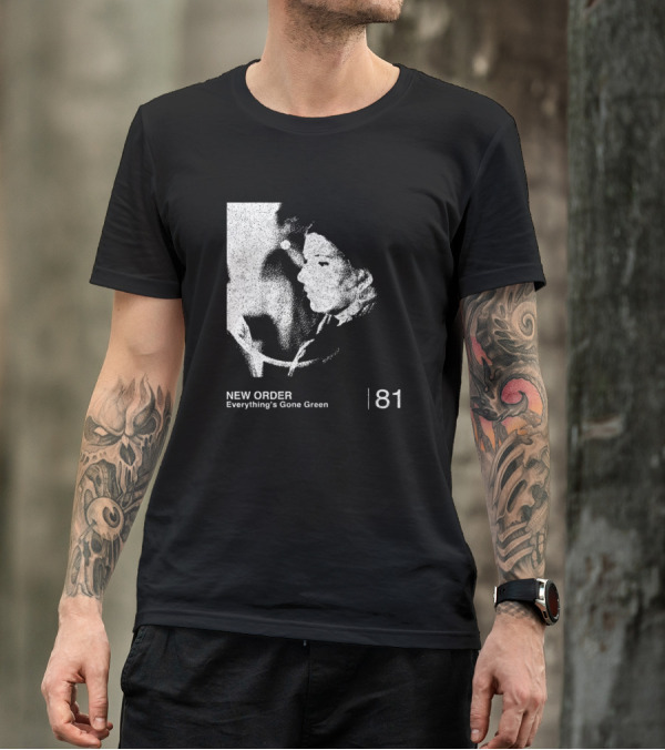 New Order Everything's Gone Green 81 Album Cover T-Shirt