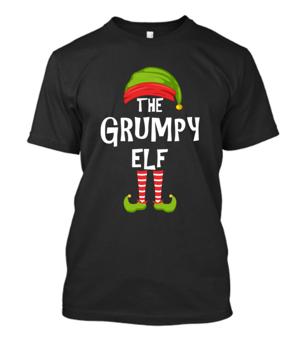 The Grumpy Elf Christmas Family Party Matching T-Shirt