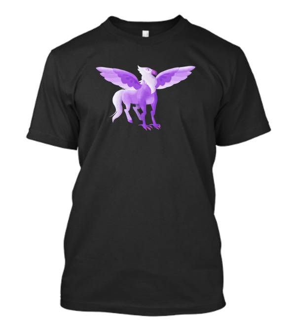 Hippogriff Purple Winged Creature Fantasy T-Shirt