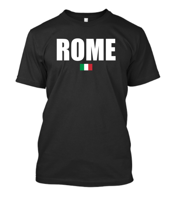 Italy Rome City Travel Vacation Italy Flag T-Shirt