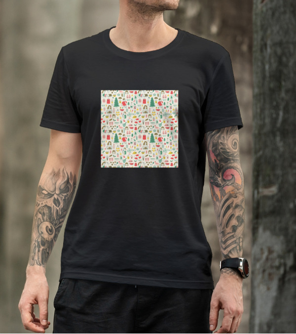 Latin American Summer Holiday Vibes With Tropical Decor And Festive T-Shirt