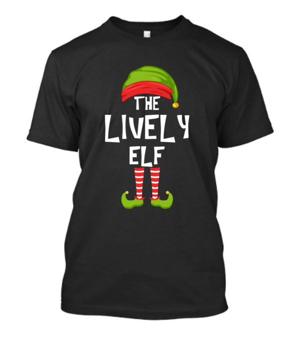 The Lively Elf Matching Family Christmas Party T-Shirt
