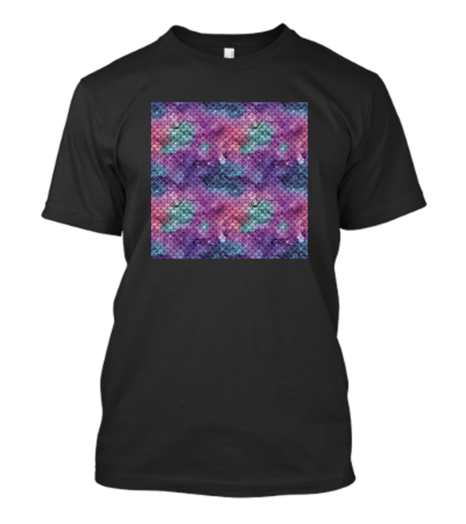 Mermaid Scales Purple Aquatic Fantasy T-Shirt
