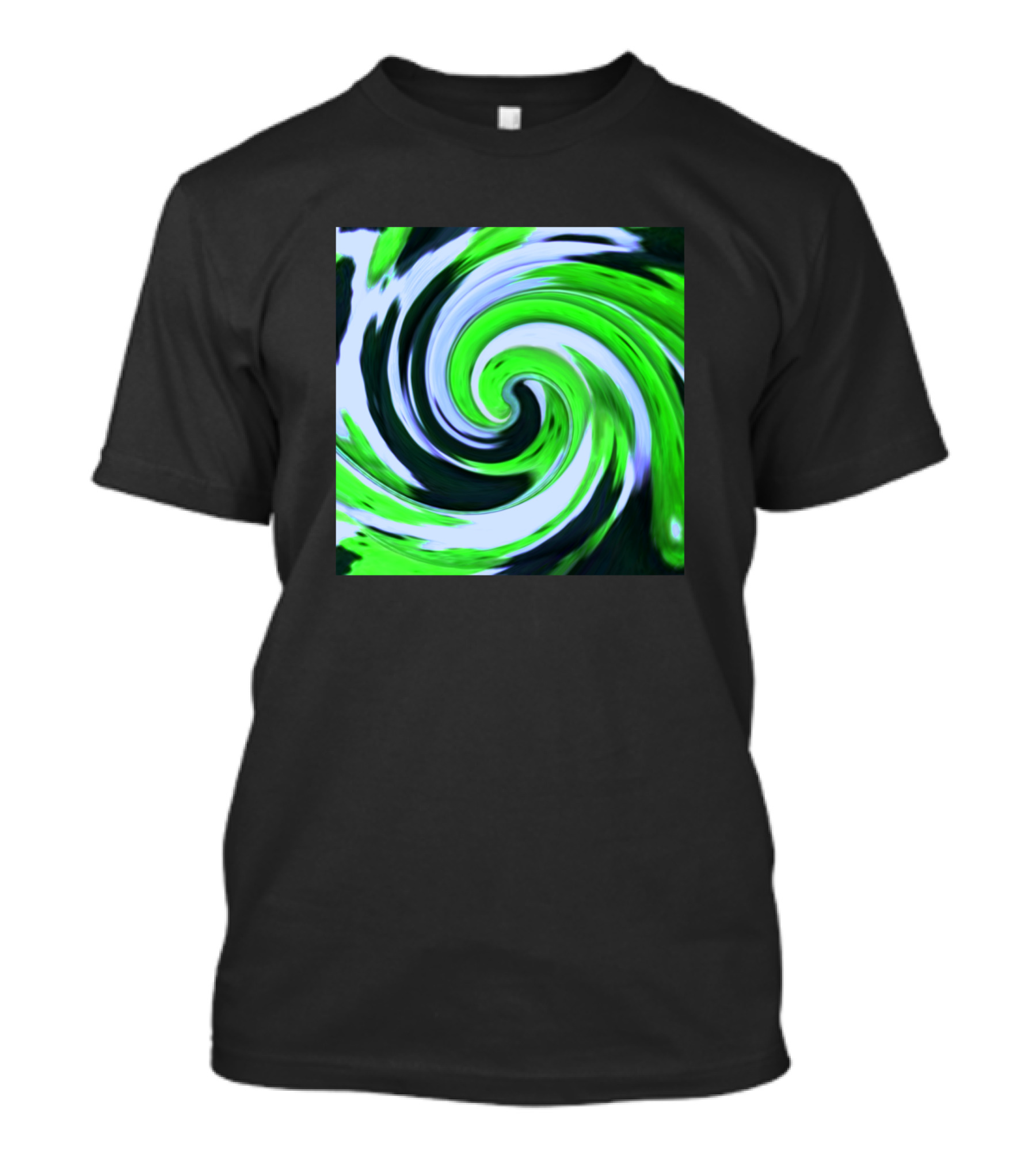 Pictum Texture Swirling Green Abstract T-Shirt