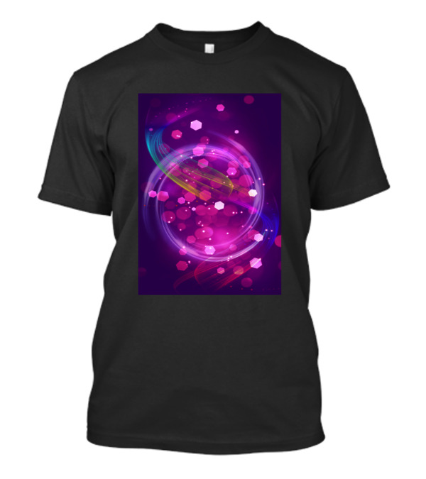 Purple Galaxy Hexagon Swirl T-Shirt