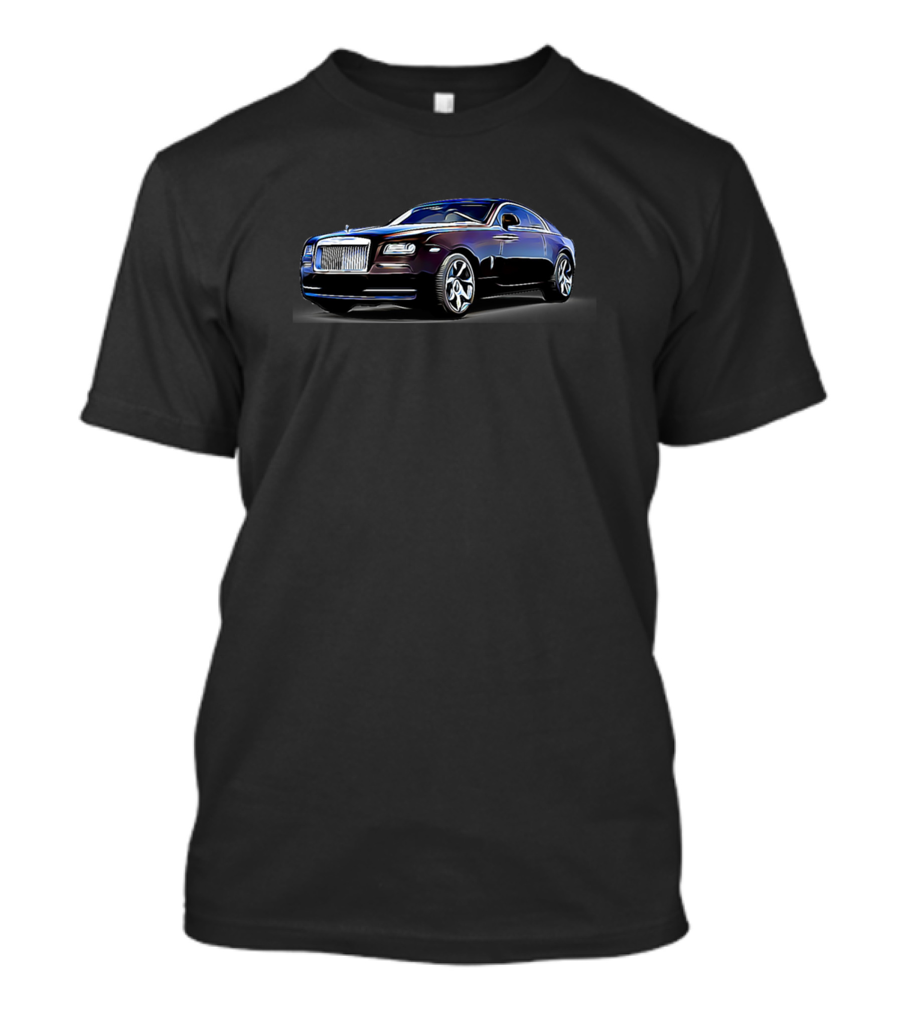 Rr Wraith Cartoon Luxury Car Iconic T-Shirt