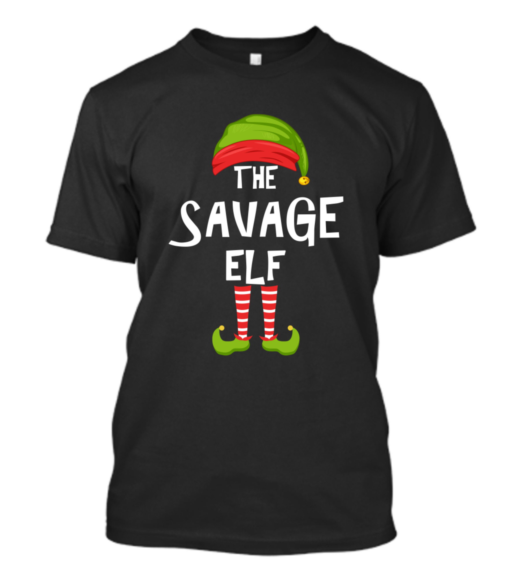 The Savage Elf Matching Family Christmas Party T-Shirt