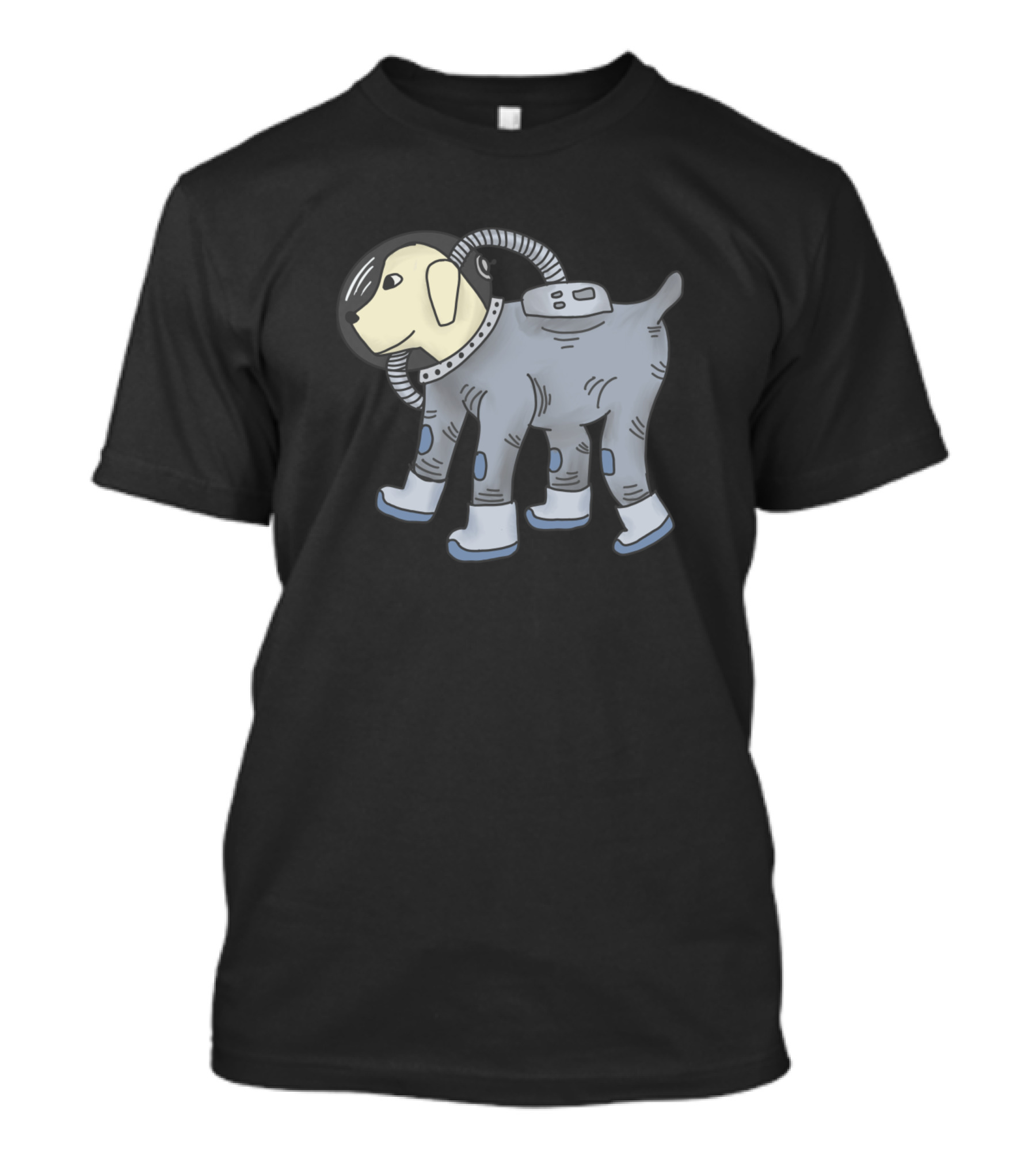 Space Dog Astronaut Pup In Spacesuit T-Shirt