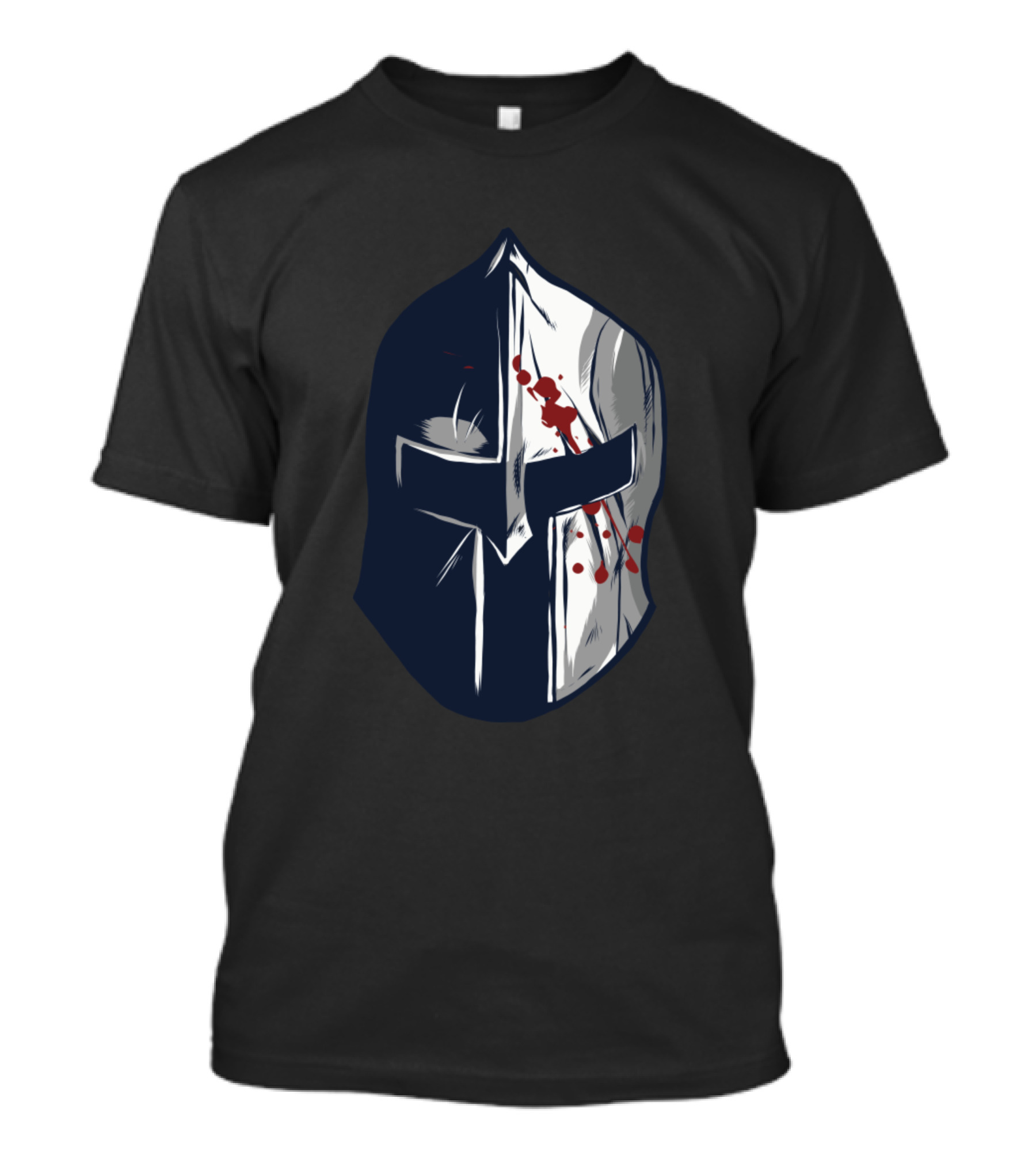 Spartan Helmet With Blood Splatter T-Shirt