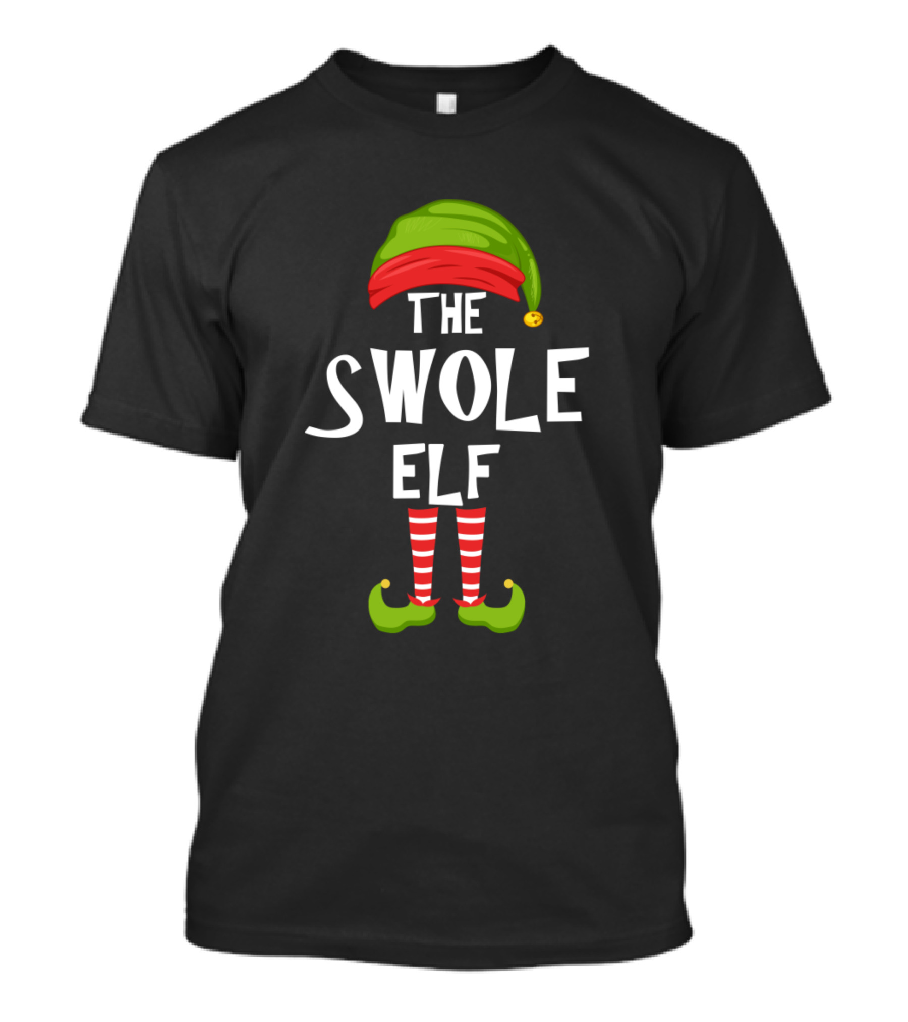 The Swole Elf Matching Family Christmas Party T-Shirt
