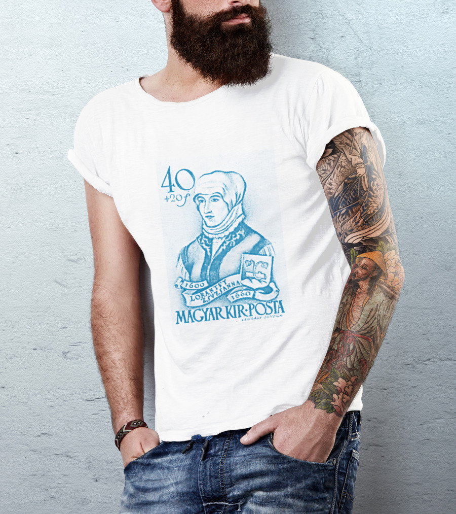 40+20F Lorantfy Zsuzsanna 1660 Magyar Kir Posta Vintage Hungary Postage Stamp T-Shirt