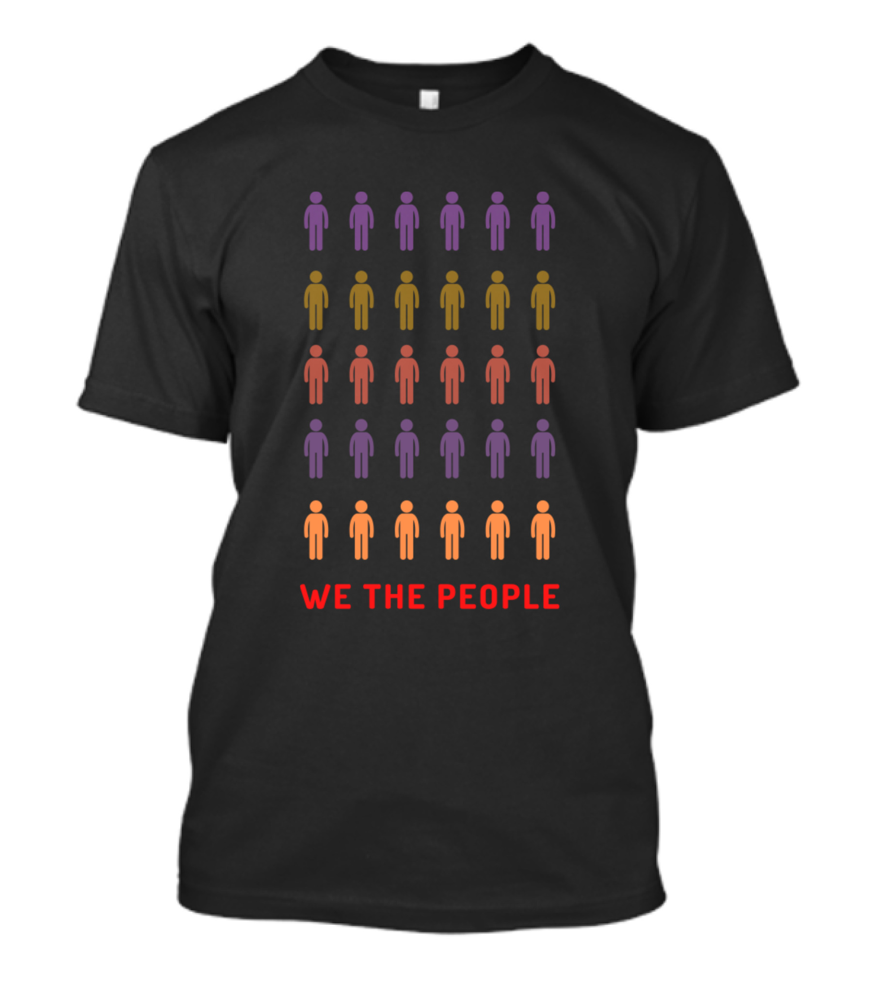 We The People Colorful Figures Unity T-Shirt