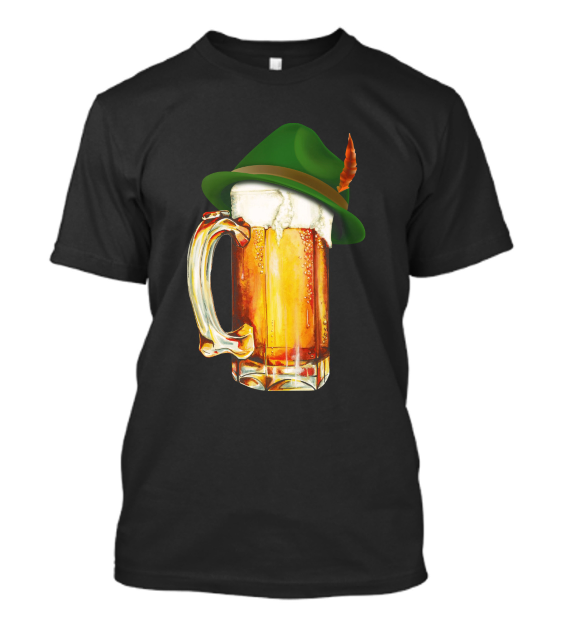 German Hat Mug Beer Oktoberfest T-Shirt