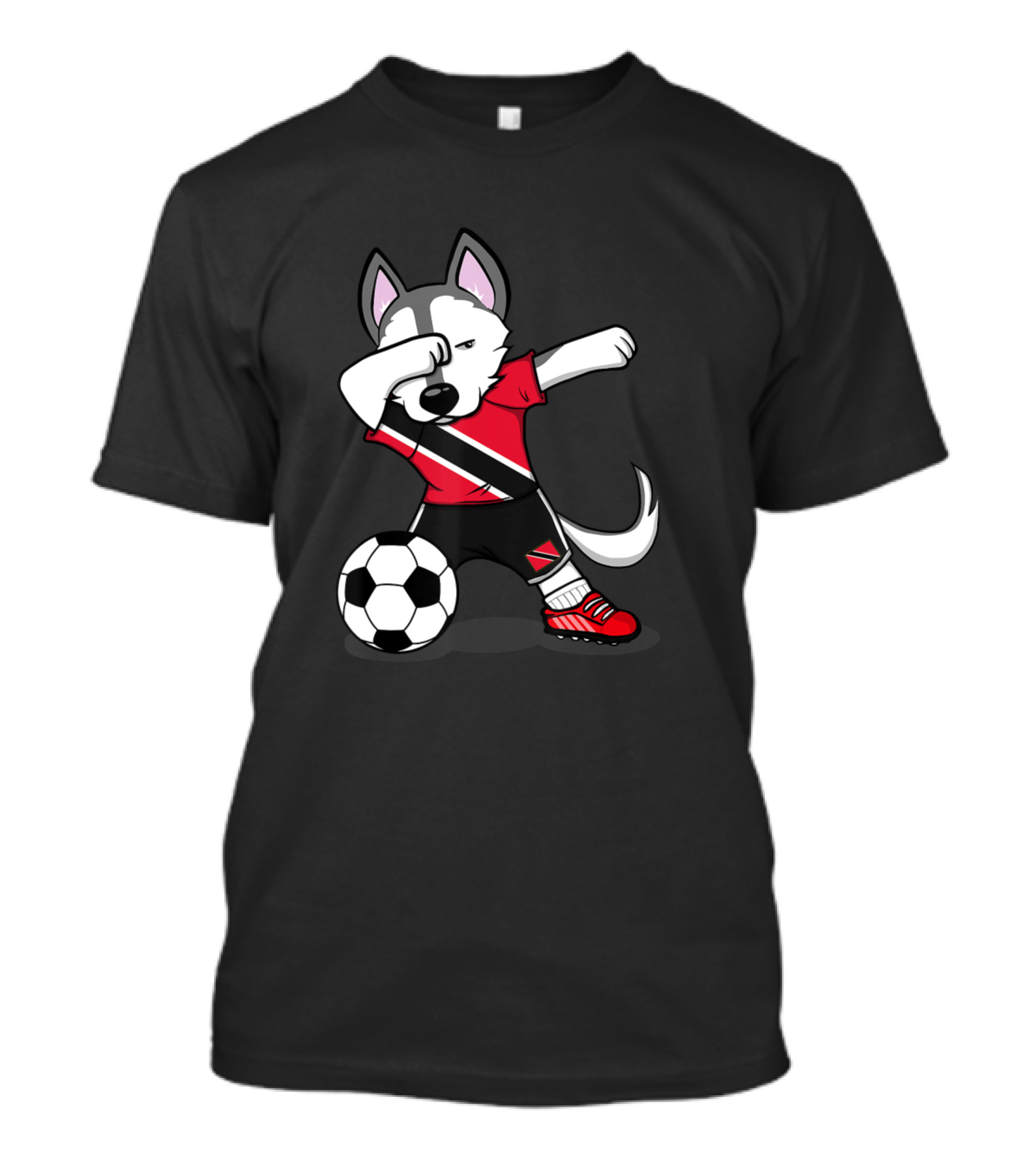 Dabbing Dog Trinidad And Tobago Football Soccer Pup T-Shirt