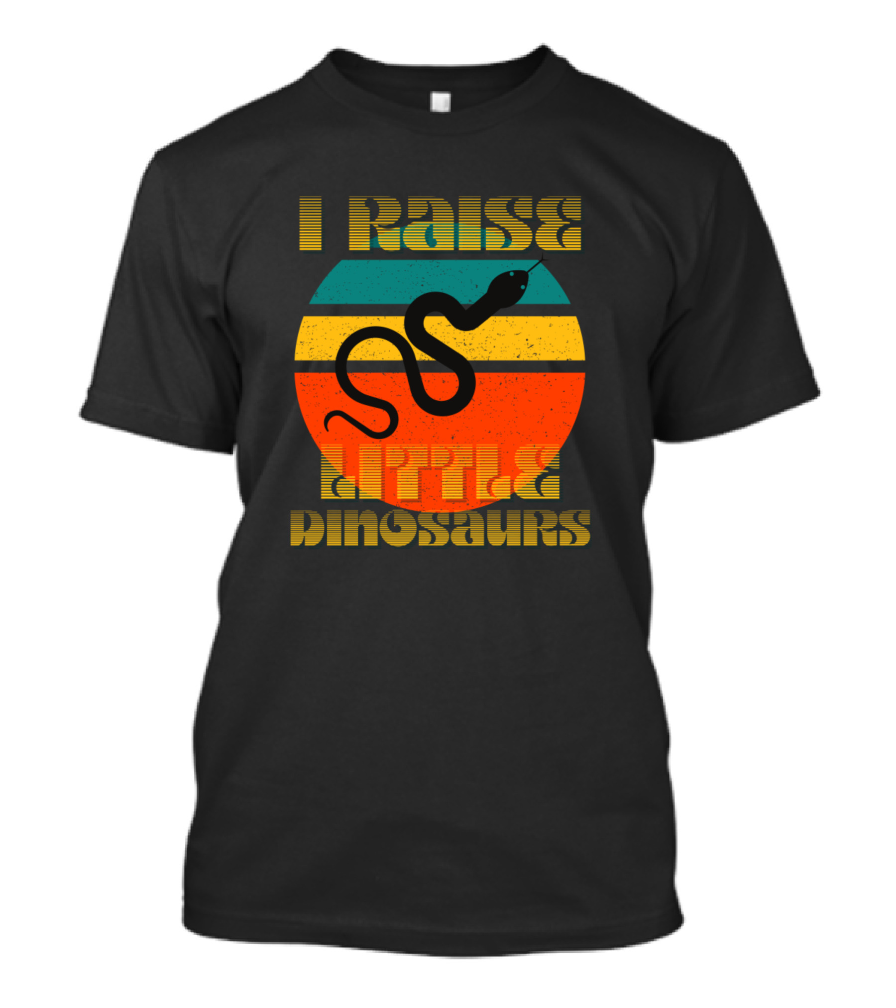 I Raise Little Dinosaurs Snake Retro T-Shirt