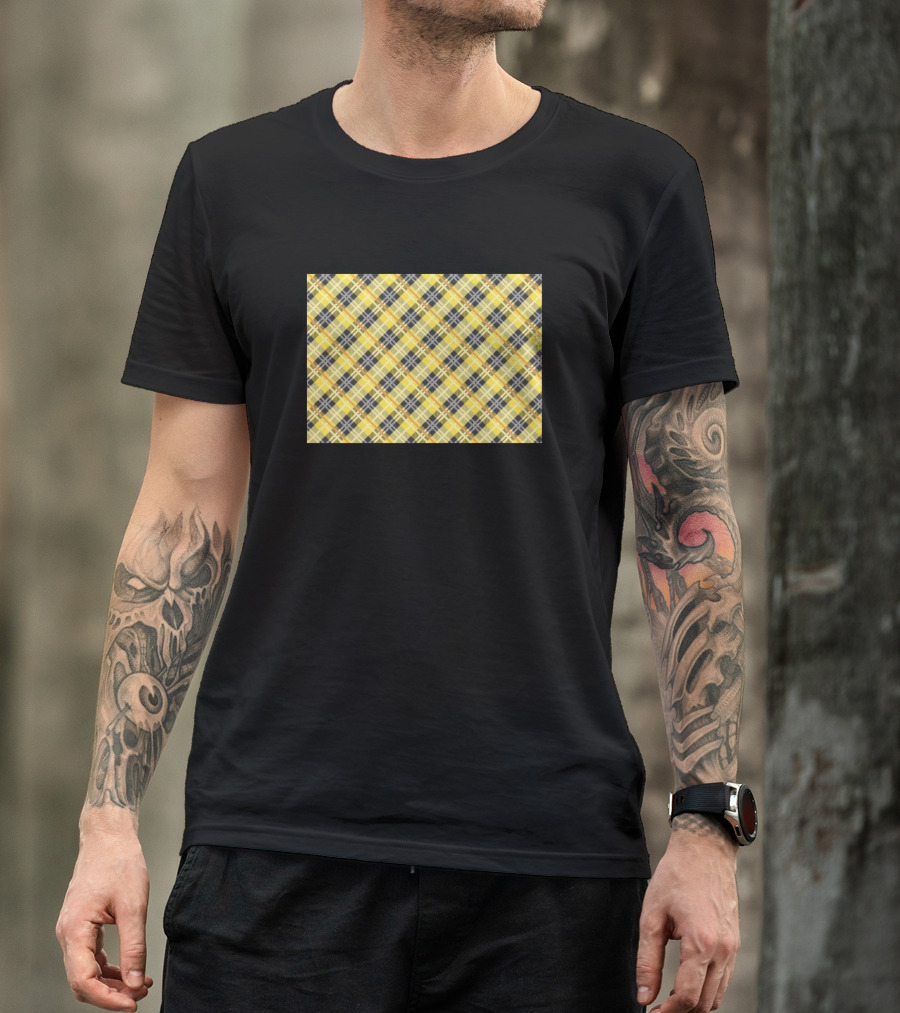 Illuminating Yellow Tartan T-Shirt