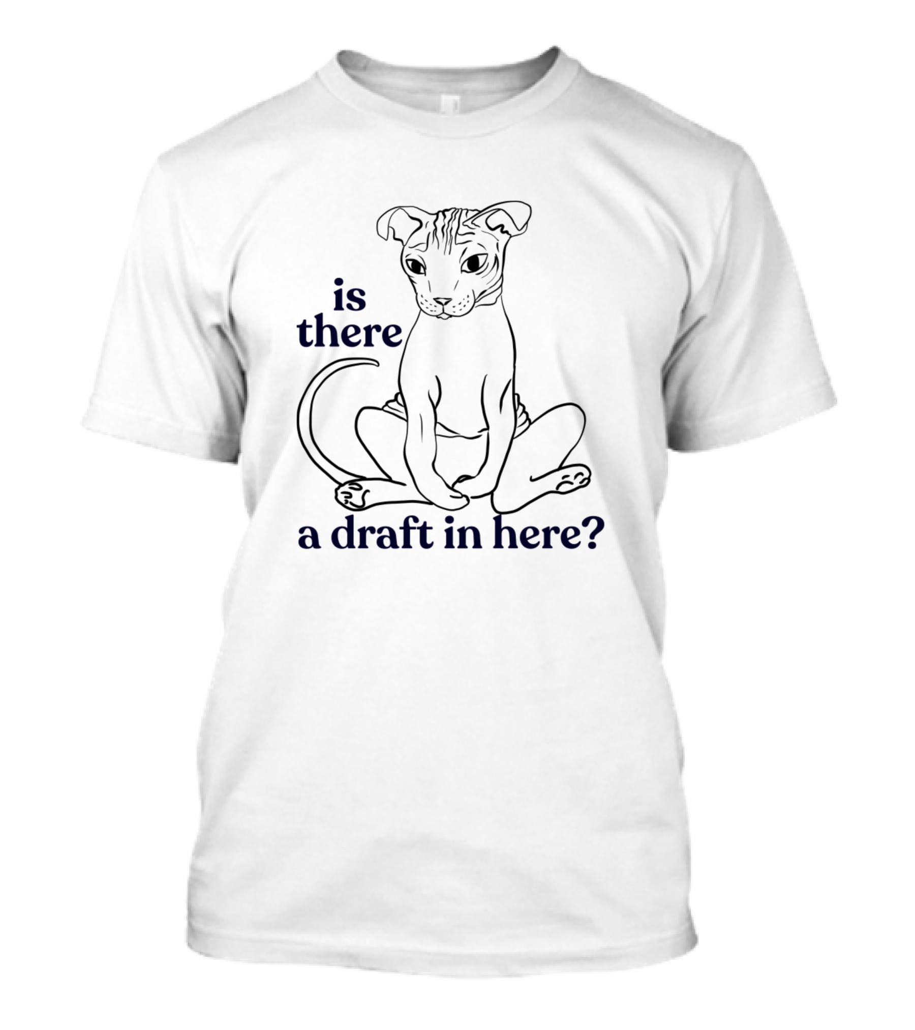 Is There A Draft In Here Sphynx Cat Demon Eyes T-Shirt
