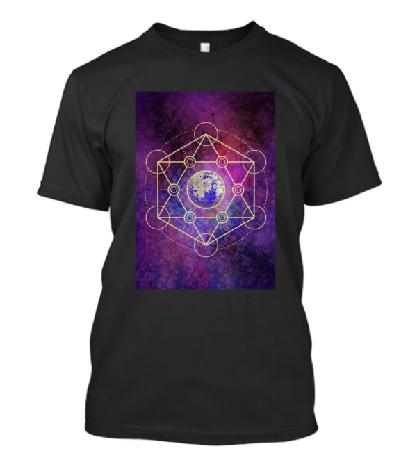 Its All About Purple Cosmic Geometry T-Shirt