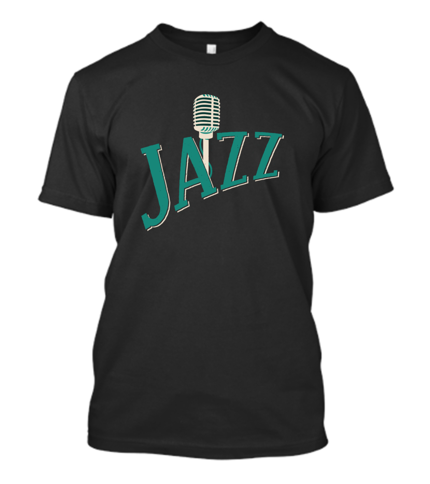 Jazz Microphone Retro Music T-Shirt