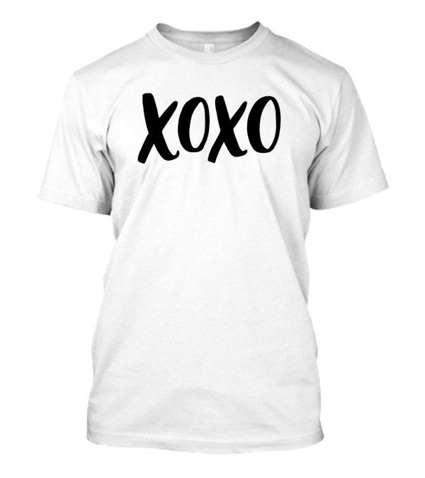 Xoxo Couple Matching Love Black T-Shirt