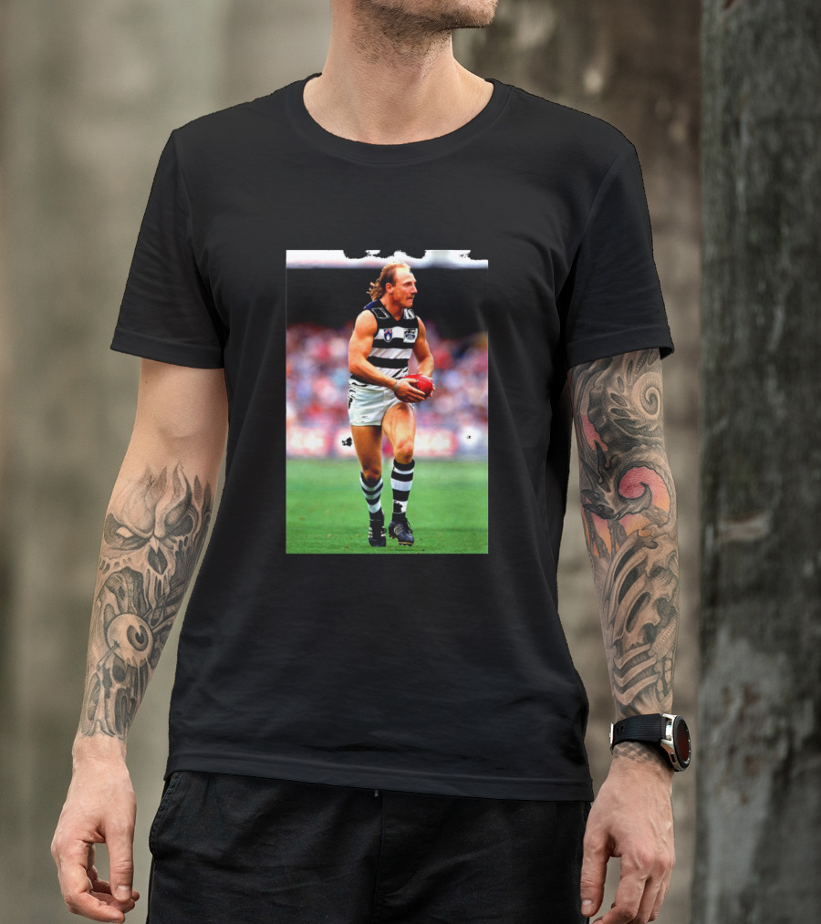 Geelong Ablett Ball Carry Football Legend T-Shirt