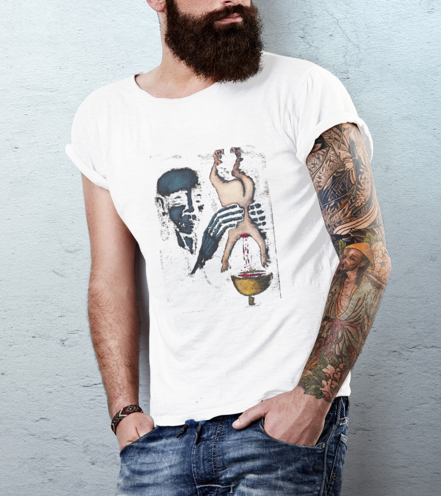 Baby Drinker Ritual With Chalice And Dark Figure T-Shirt