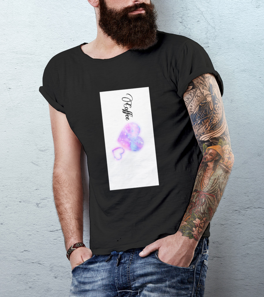 Coffee Heart Galaxy T-Shirt