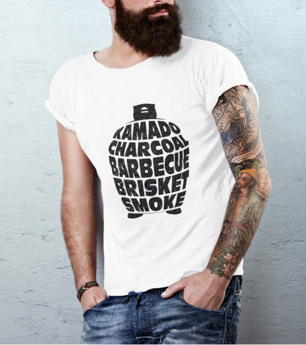 Kamado Charcoal Barbecue Brisket Smoke T-Shirt