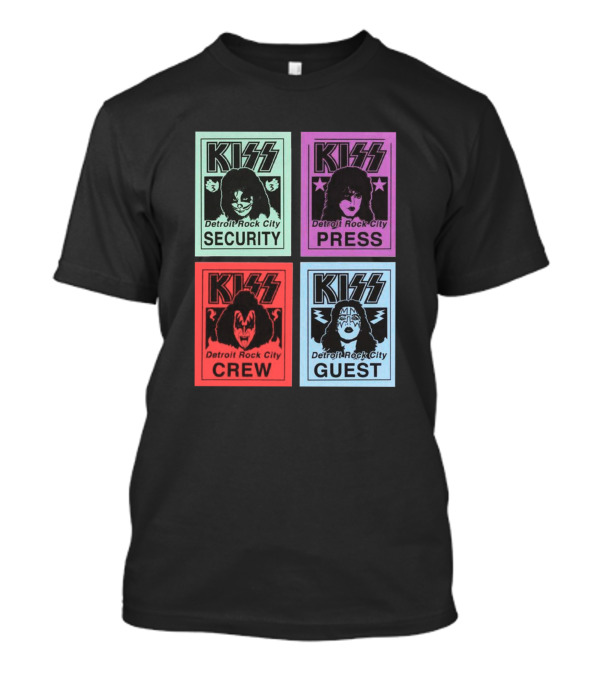 KISS Detroit Rock City Security Press Crew Guest T-Shirt
