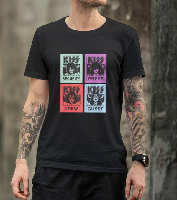 KISS Detroit Rock City Security Press Crew Guest T-Shirt