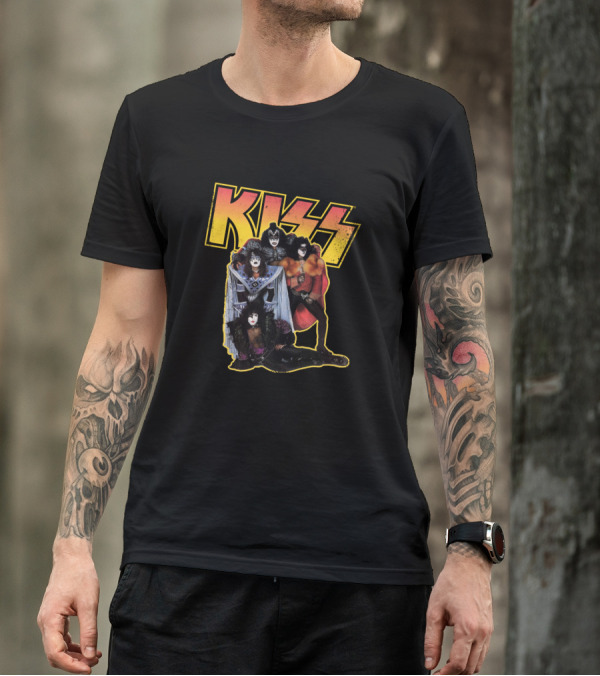Klassic Kiss 1980 Band Photo T-Shirt