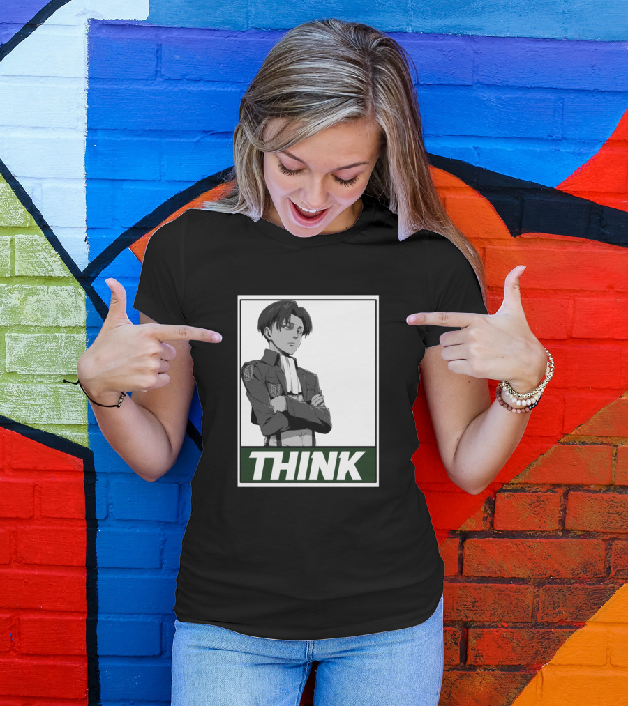 Levi Think Manga Character T-Shirt
