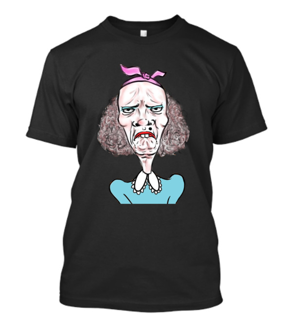 Madame Puachael Caricature With Pink Headband And Blue Dress T-Shirt