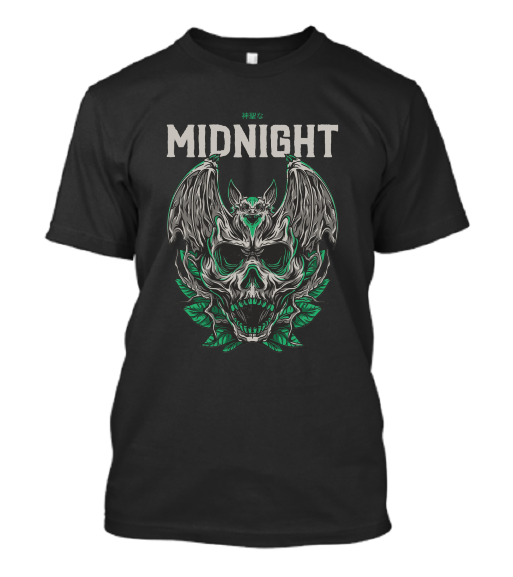 MIDNIGHT 神聖な Skull Bat Creature T-Shirt