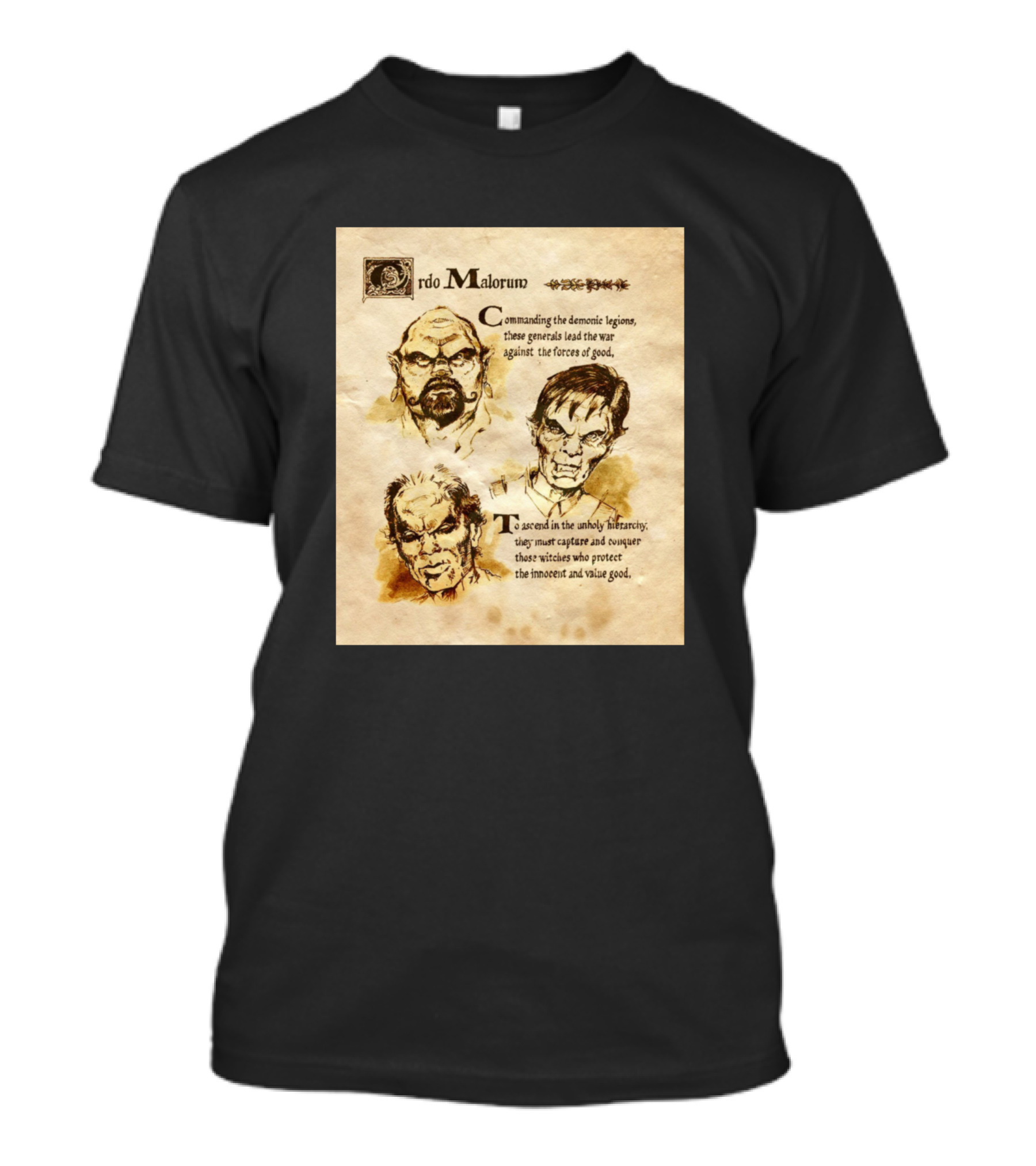 Ordo Malorum Commanding Demonic Legions Generals Lead War Forces T-Shirt